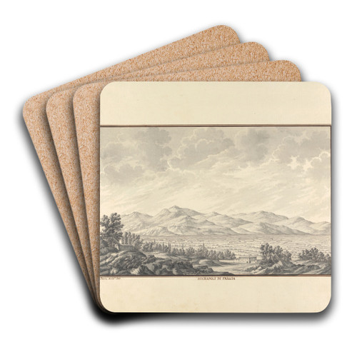 View of the Valley of Hierapolis (now Pamukkale) by Giovanni Battista Borra Art Drink Coaster set View of the Valley of Hierapolis (now Pamukkale) by Giovanni Battista Borra Art Drink Coaster set