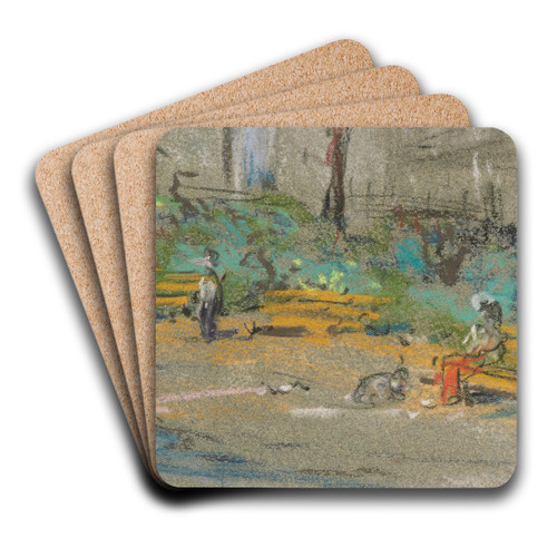 Square Berlioz by douard Vuillard Art Drink Coaster set