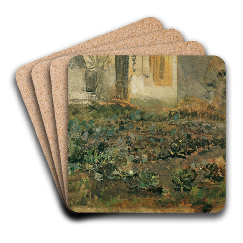 Kohlrbenfeld by Emil Jakob Schindler Art Drink Coaster set