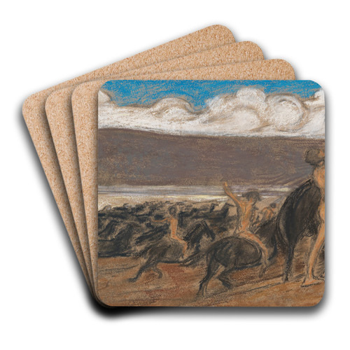 Pferdebndiger by Ludwig von Hofmann Art Drink Coaster set