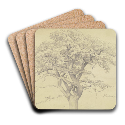 Treetop by Edmund Kanoldt Art Drink Coaster set Treetop by Edmund Kanoldt Art Drink Coaster set