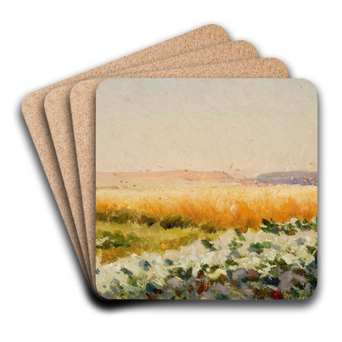 Field of cabbage by Jan Stanislawski Art Drink Coaster set