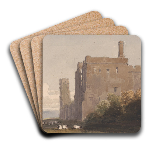 Battle Abbey, Sussex by David Cox Art Drink Coaster set