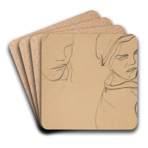 tude de femmes by Mogens Ballin Art Drink Coaster set tude de femmes by Mogens Ballin Art Drink Coaster set
