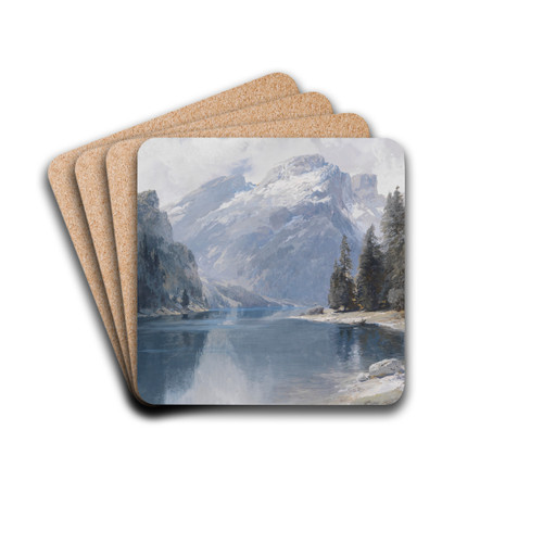 Pragser Wildsee by Edward Theodore Compton Drink Coasters - set of 4