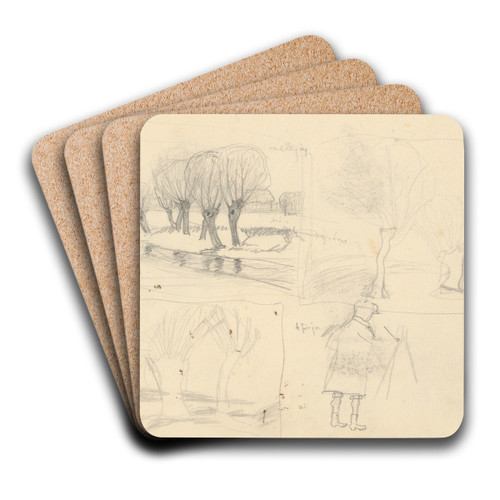 Sketchbook by Jn Thain Art Drink Coaster set