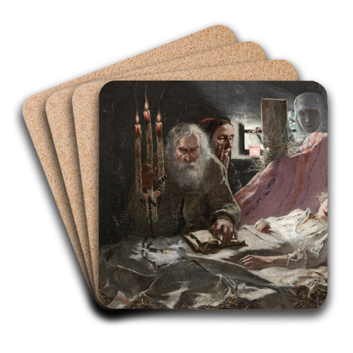 Quack Doctor by Lucjan Wdrychowski Art Drink Coaster set