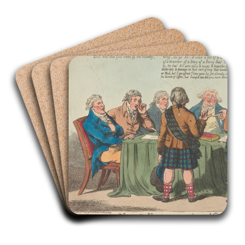 A naval Enquiry with a 'Naughtical' Explanation by Charles Williams Art Drink Coaster set