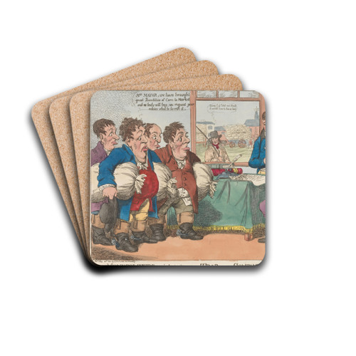 Monopolisers Caught in Their Own Trap or a Companion to the Farmers Toast by Charles Williams Drink Coasters - set of 4