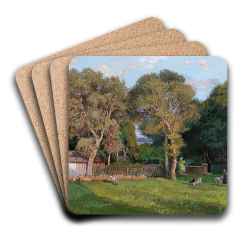 Aus dem Wienerwald by Hugo Darnaut Art Drink Coaster set