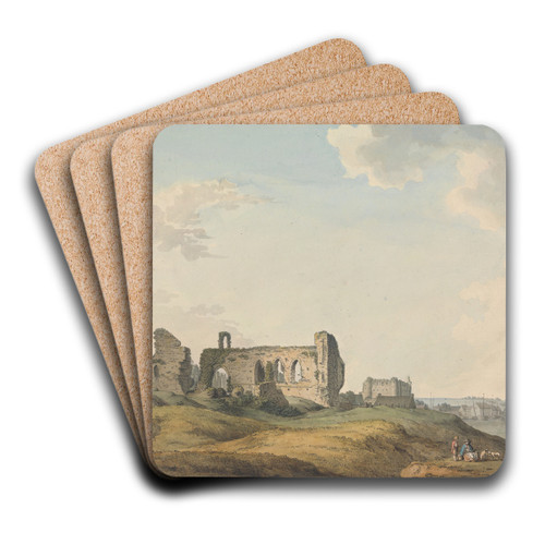 Haverfordwest, Pembrokeshire by Samuel Hieronymus Grimm Art Drink Coaster set
