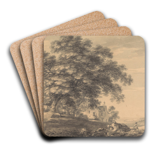 Landscape by Thomas Hearne Art Drink Coaster set