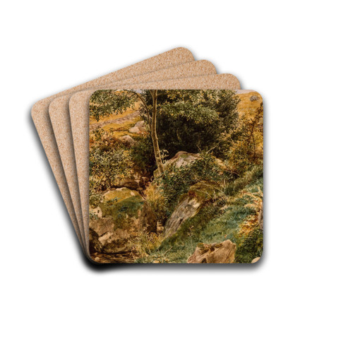 Autumn in the Welsh Hills. by George Price Boyce Drink Coasters - set of 4 Autumn in the Welsh Hills. by George Price Boyce Drink Coasters - set of 4