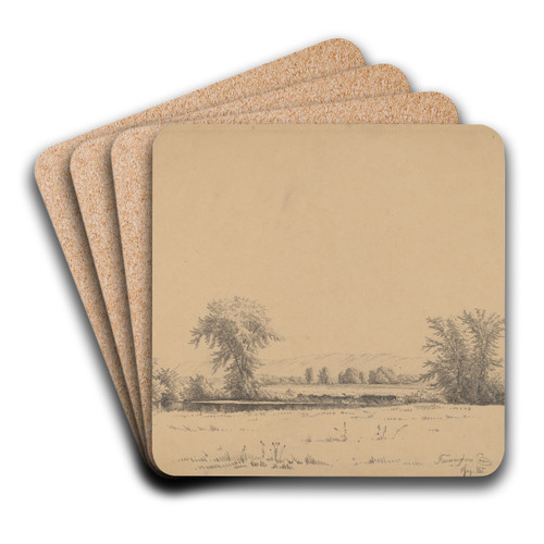 Farmington, Connecticut by James Renwick Brevoort Art Drink Coaster set
