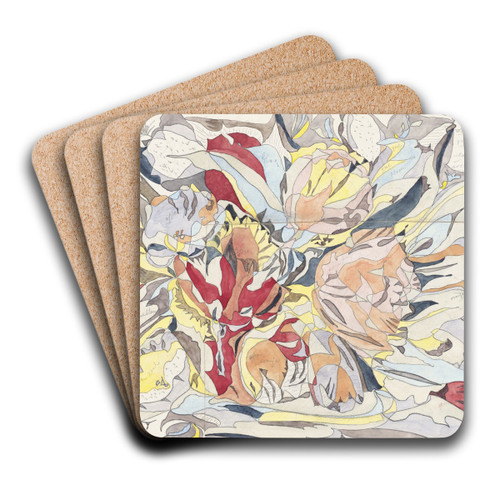 Bloemenmarkt by Theo Colenbrander Art Drink Coaster set