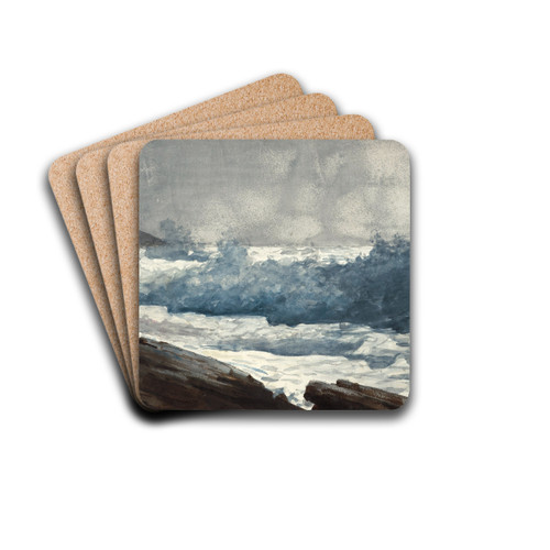 Prout's Neck, Breakers by Winslow Homer Drink Coasters - set of 4 Prout's Neck, Breakers by Winslow Homer Drink Coasters - set of 4