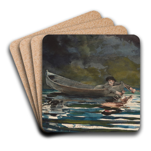 Sketch for 'Hound and Hunter' by Winslow Homer Art Drink Coaster set Sketch for 'Hound and Hunter' by Winslow Homer Art Drink Coaster set