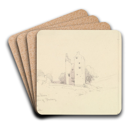 Hillslap by David Roberts Art Drink Coaster set Hillslap by David Roberts Art Drink Coaster set