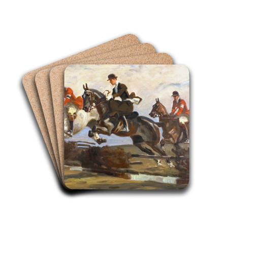 ber die Hrden by Angelo Jank Drink Coasters - set of 4