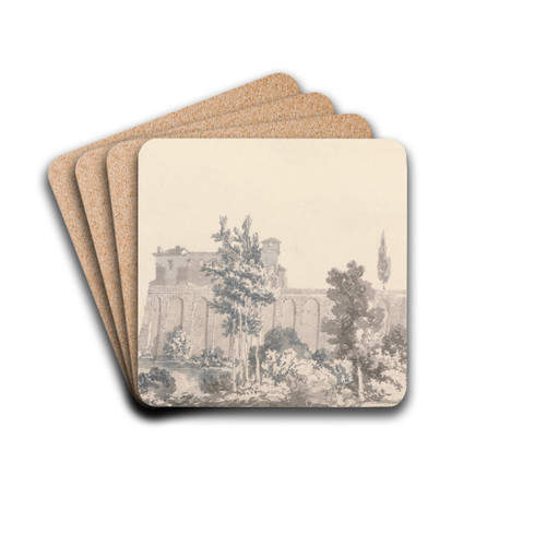 Buildings Overlooking Water, near Naples by Joseph Mallord William Turner Drink Coasters - set of 4