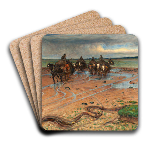 Seaweed Carters, Halland Coast by Nils Kreuger Art Drink Coaster set Seaweed Carters, Halland Coast by Nils Kreuger Art Drink Coaster set