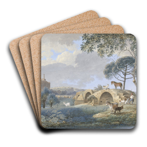 Gezicht bij Tours by Josephus Augustus Knip Art Drink Coaster set Gezicht bij Tours by Josephus Augustus Knip Art Drink Coaster set
