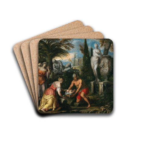 The Finding of Moses by Pauwels Franck Drink Coasters - set of 4