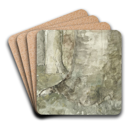Bomen by Sientje Mesdag Van Houten Art Drink Coaster set