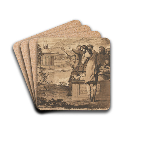 The Phoenix or the Resurrection of Freedom by James Barry Drink Coasters - set of 4 The Phoenix or the Resurrection of Freedom by James Barry Drink Coasters - set of 4
