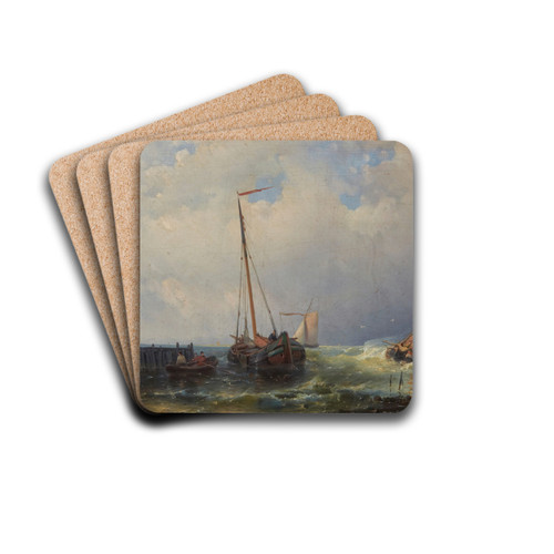 A freshening breeze by Abraham Hulk Drink Coasters - set of 4 A freshening breeze by Abraham Hulk Drink Coasters - set of 4