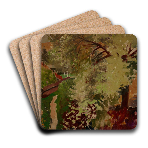 Summer Landscape by Jacek Malczewski Art Drink Coaster set