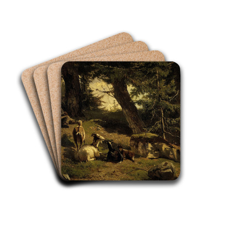 Swiss Landscape by Gerard Bilders Drink Coasters - set of 4 Swiss Landscape by Gerard Bilders Drink Coasters - set of 4