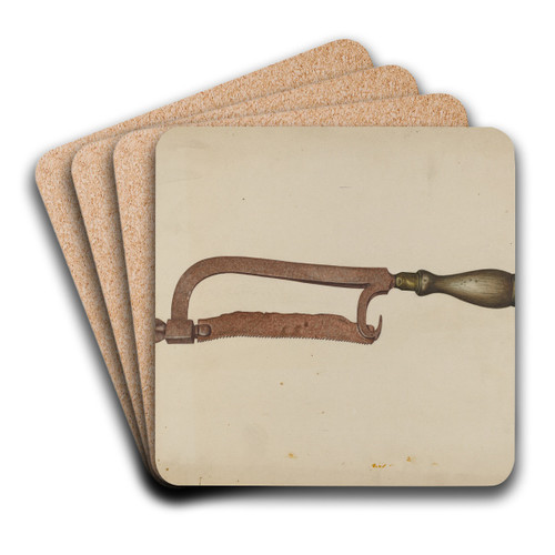 Hack Saw by Paul Poffinbarger Art Drink Coaster set Hack Saw by Paul Poffinbarger Art Drink Coaster set