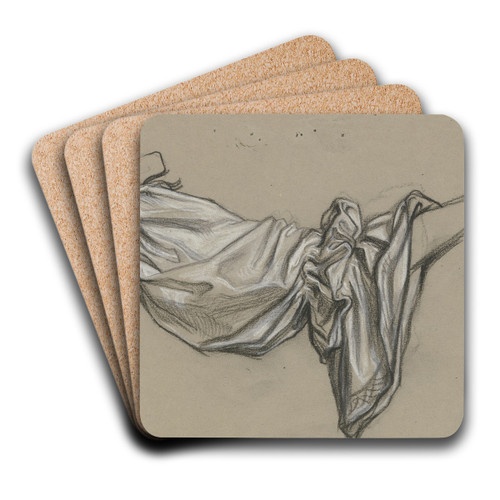 Gefltelter rmel eines Frauengewandes by Victor Mller Art Drink Coaster set