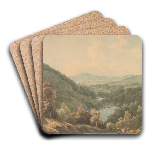 The Pass of Killiecrankie by John Warwick Smith Art Drink Coaster set