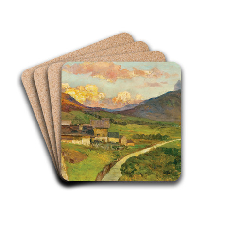 Abend im Sextenthal (Kreuzbergsattl) by Marie Egner Drink Coasters - set of 4