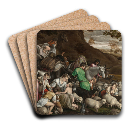 Jacob's Journey by Jacopo Bassano Art Drink Coaster set