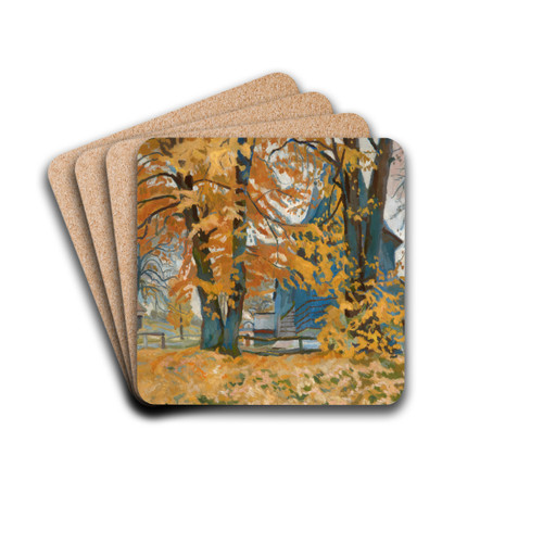 Church in Libusza by Stanisaw Kamocki Drink Coasters - set of 4