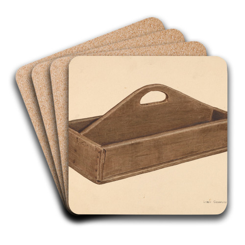 Knife Box by LeRoy Griffith Art Drink Coaster set