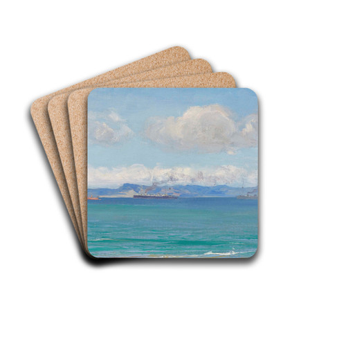 Tangier Bay by Sir John Lavery Drink Coasters - set of 4 Tangier Bay by Sir John Lavery Drink Coasters - set of 4