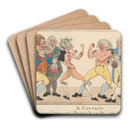A Contest between Oppression and Reason, On the Best Way of Settleing Debates by William O'Keefe Art Drink Coaster set A Contest between Oppression and Reason, On the Best Way of Settleing Debates by William O'Keefe Art Drink Coaster set