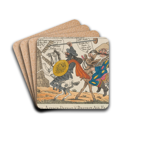 How to Attack, Defeat, and Destroy all France by William O'Keefe Drink Coasters - set of 4