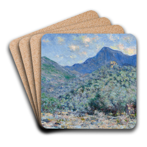 Valle Buona, Near Bordighera by Claude Monet Art Drink Coaster set