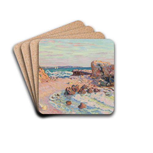 La Pierriere Saint-Palais, Mare Montante by Armand Guillaumin Drink Coasters - set of 4