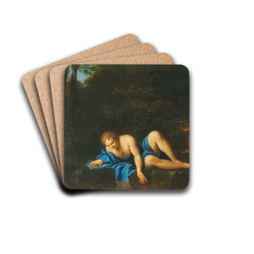Narcissus by Marcantonio Franceschini Drink Coasters - set of 4