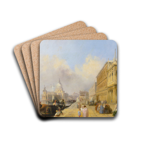 The Grand Canal by Edward Pritchett Drink Coasters - set of 4