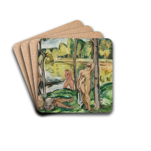 Baigneuses sur la Rance by Emile Othon Friesz Drink Coasters - set of 4 Baigneuses sur la Rance by Emile Othon Friesz Drink Coasters - set of 4