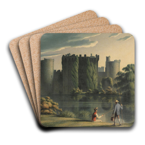 Bodiam Castle by Henry Morton Art Drink Coaster set