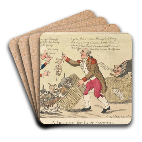 A Present for Past Favours by William O'Keefe Art Drink Coaster set