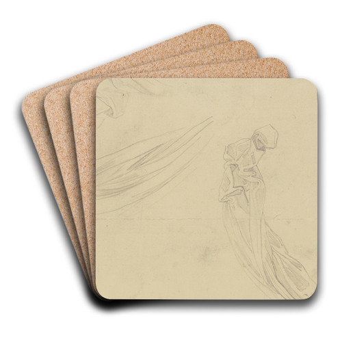 Study of garments by Bernhard von Neher the younger Art Drink Coaster set Study of garments by Bernhard von Neher the younger Art Drink Coaster set